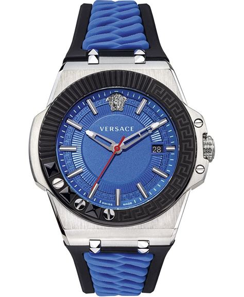 Versace Men's Swiss Chain Reaction Blue & Black 